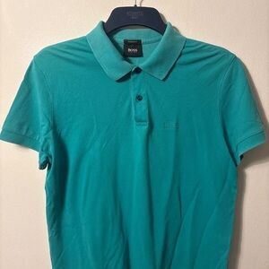 Boss Men's Aqua Polo Shirt